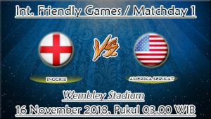 Prediksi Bola Inggris Vs Amerika Serikat 16 November 2018